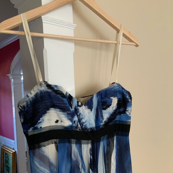 Strapless Blue Prom Dress - Picture 4 of 6